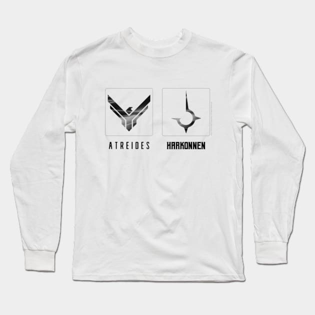 Dune Factions, Atreides and Harkonnen Long Sleeve T-Shirt by Dream Artworks